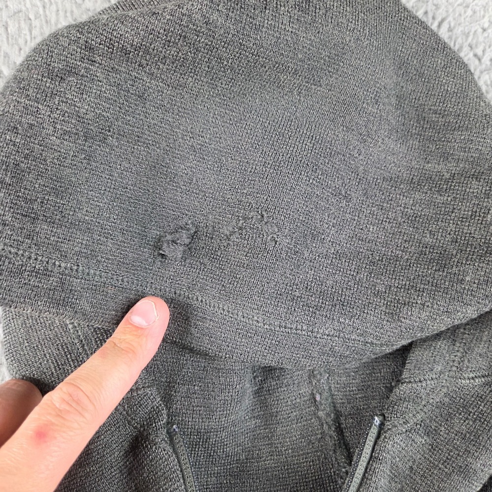 Triple Aught Design Artemis Hoodie Merino Wool Gray Thumbholes Large - Picture 2 of 12